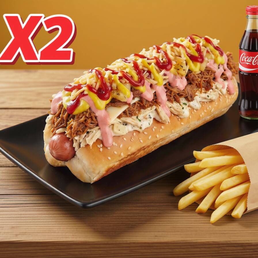 Combo Perro Sazon X2unds + Bebida