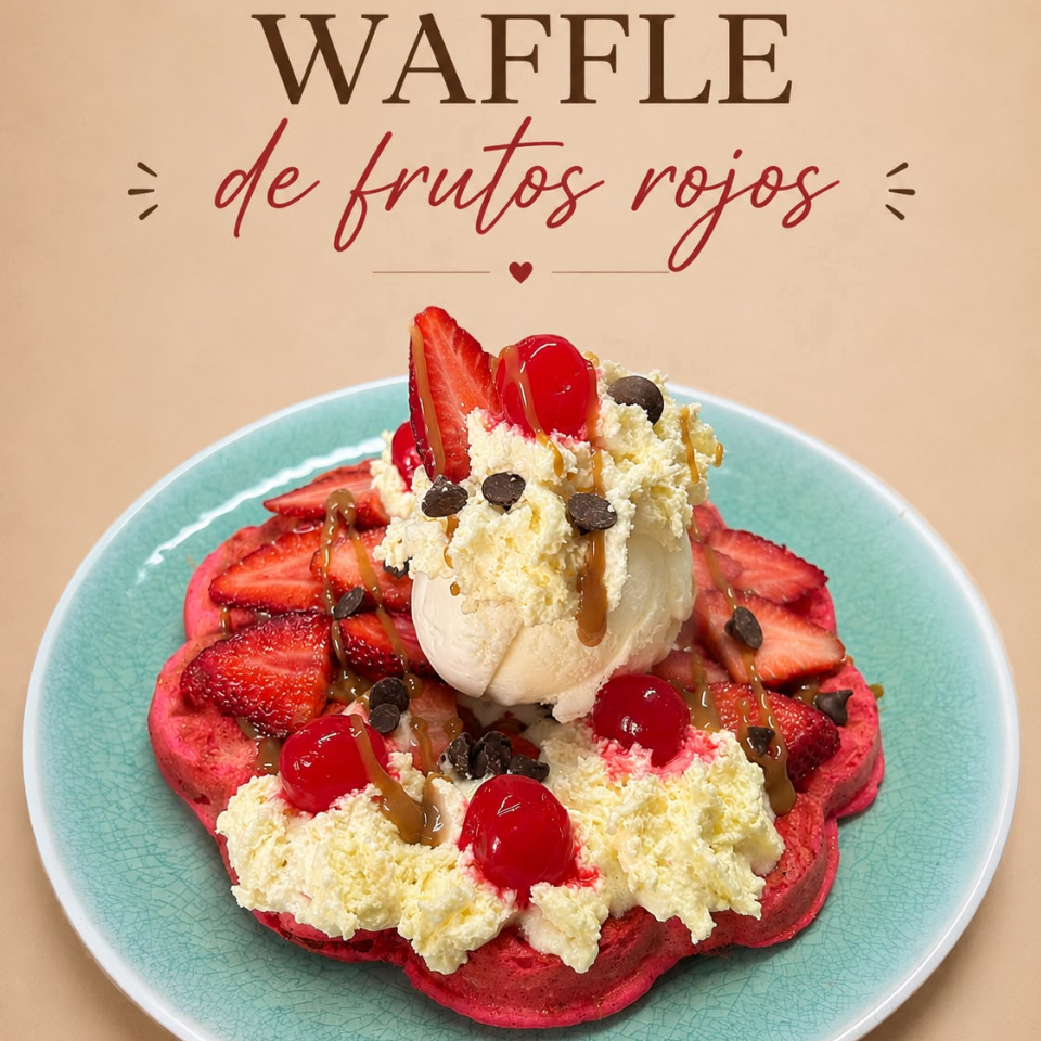 Waffle Frutos Rojos