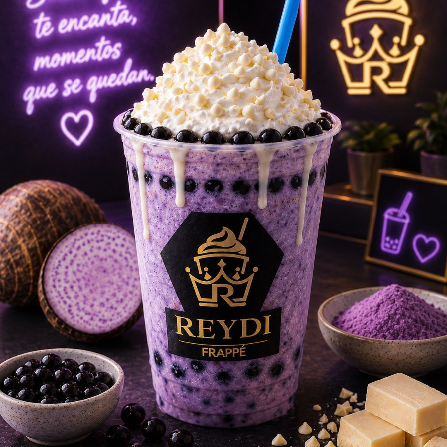 Frappé Taro con Tapioca