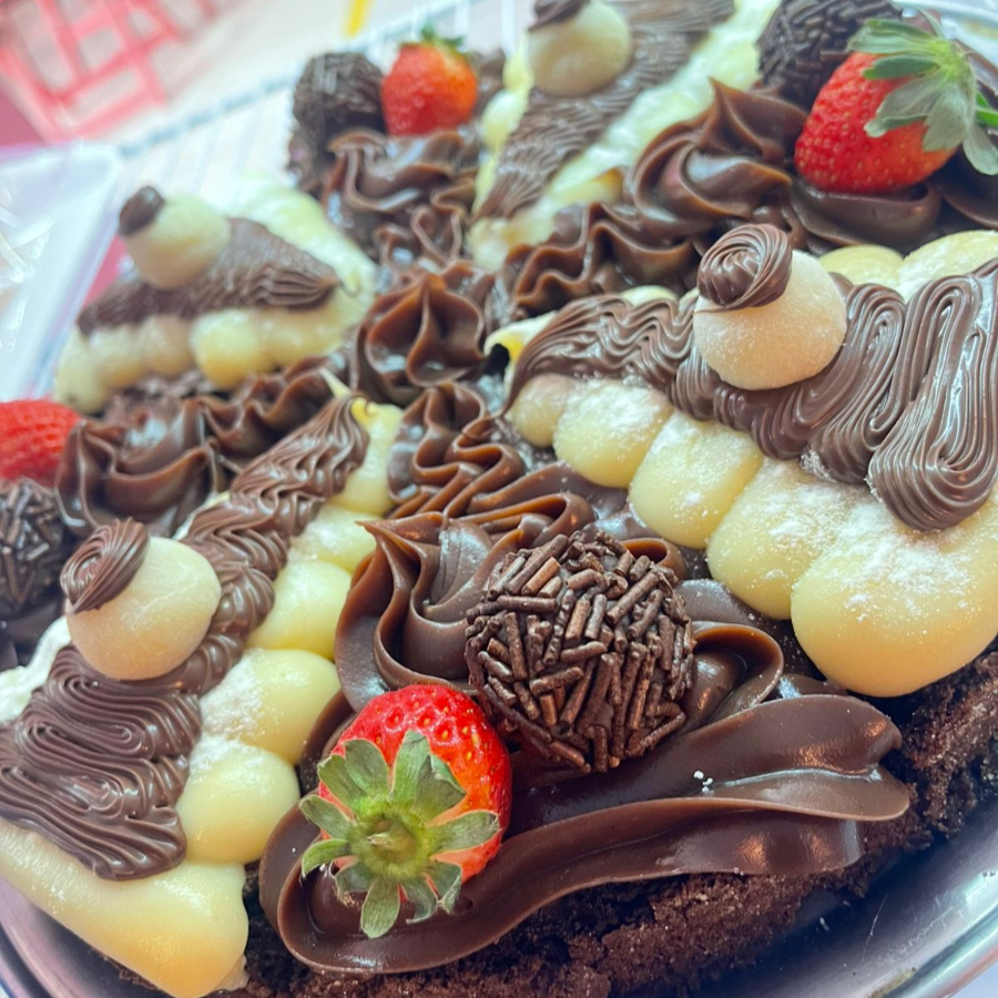 fatia de brownie
