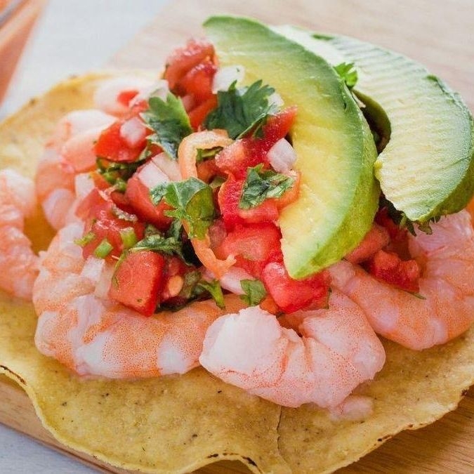 Tostada de Camarón