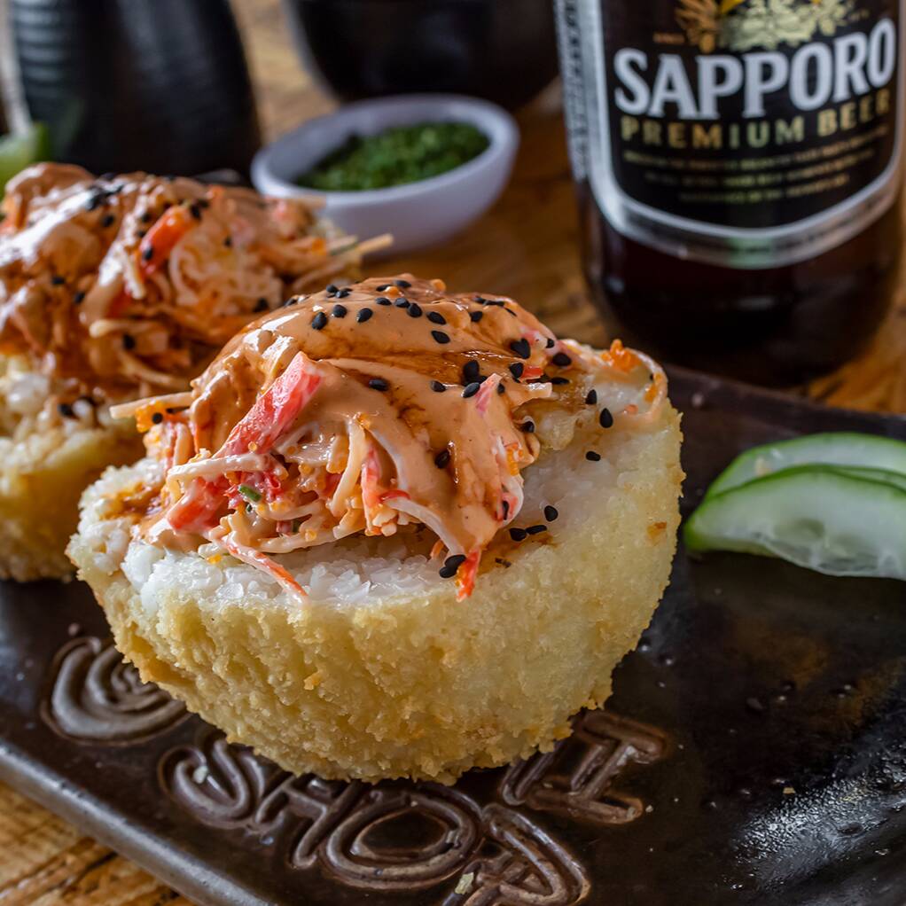 BOLAS DE ARROZ EMPANIZADAS / CAPEADAS
