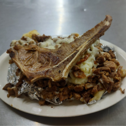 Papa con Carne de Costilla O Arrachera