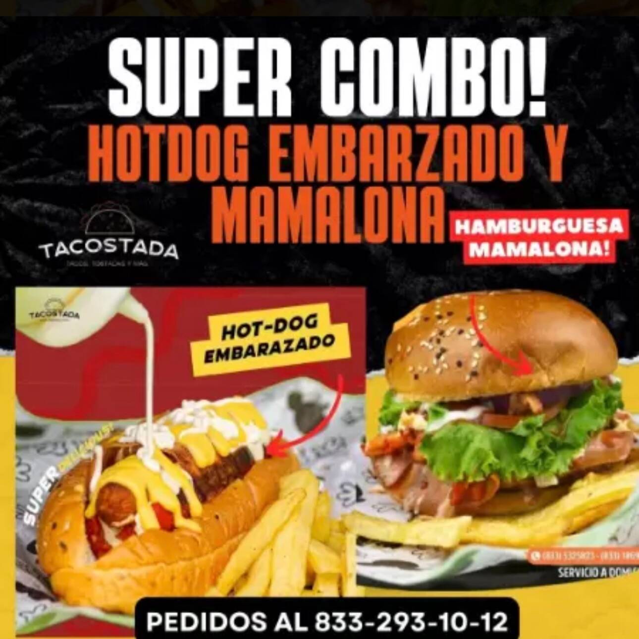 Combo Mamalona Hamburguesa Mamalona y HotDog Embar