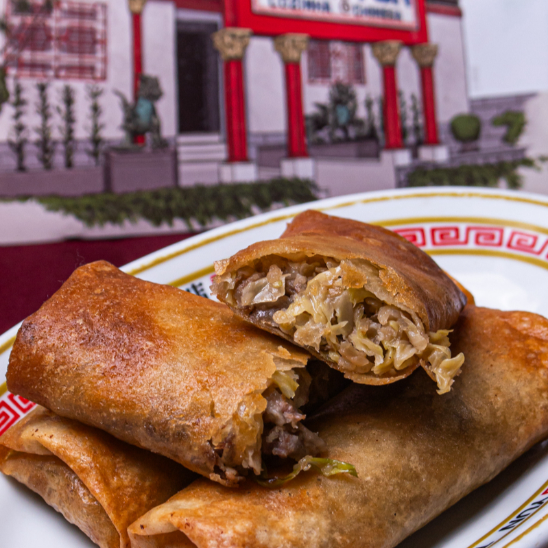 Combo 6 rolinhos primavera + molho agridoce