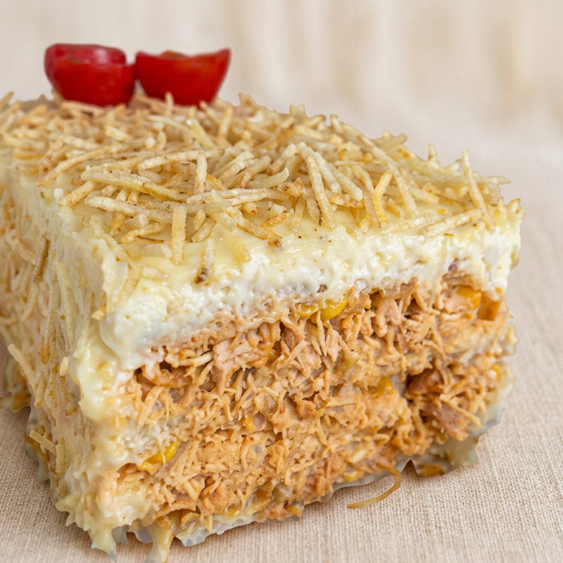 Torta assada em nosso forno a lenha.