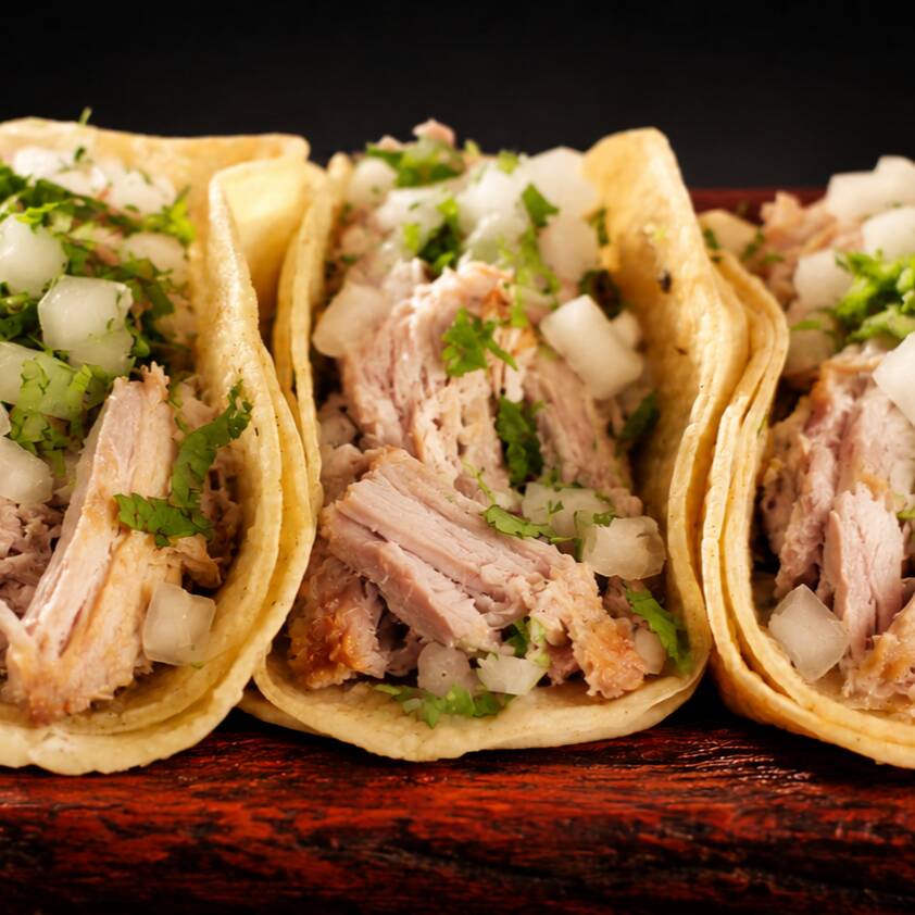 Takos de Carnitas Limpias 3 Pzas