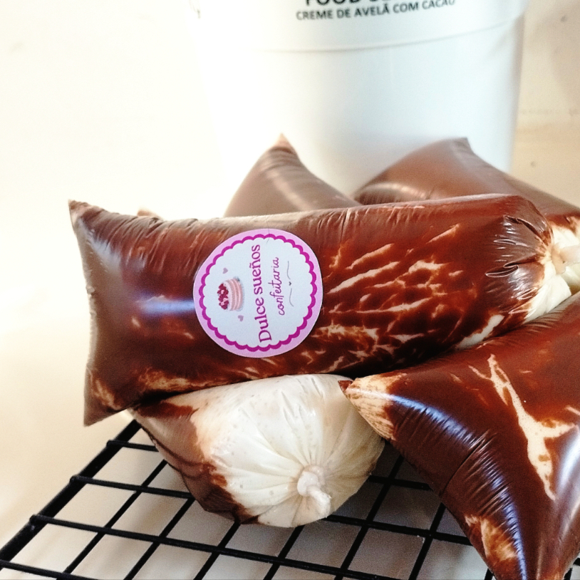 Geladinho Gourmet 120ml de Ninho com Nutella, creme suave de Ninho e nutella!