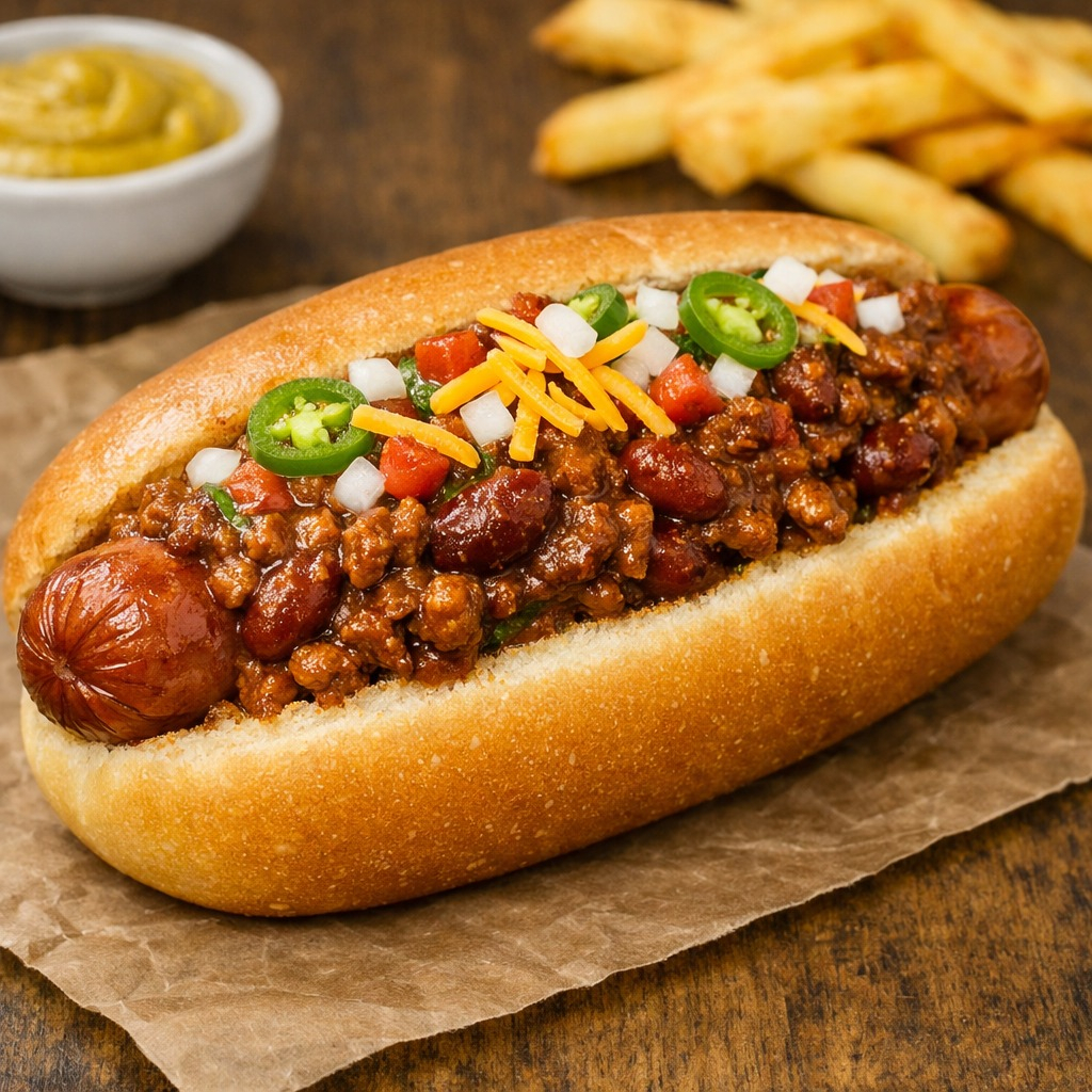 ChiliDog + Papas
