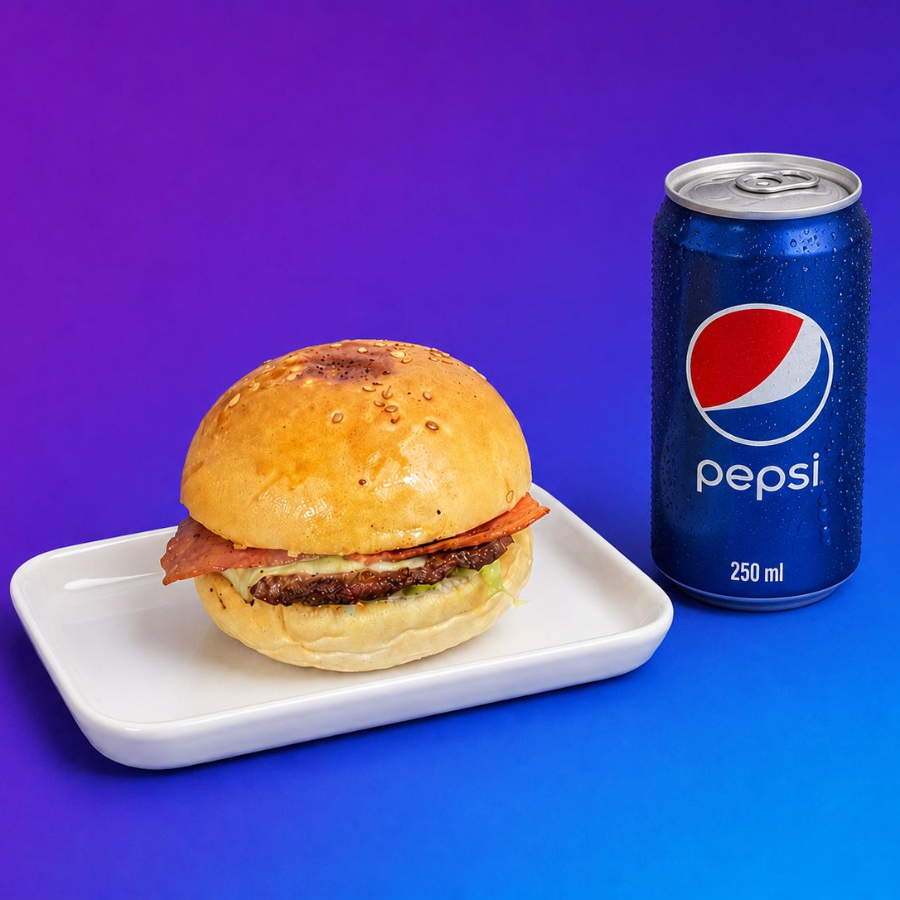 Mini Burger + Gaseosa 250 Ml