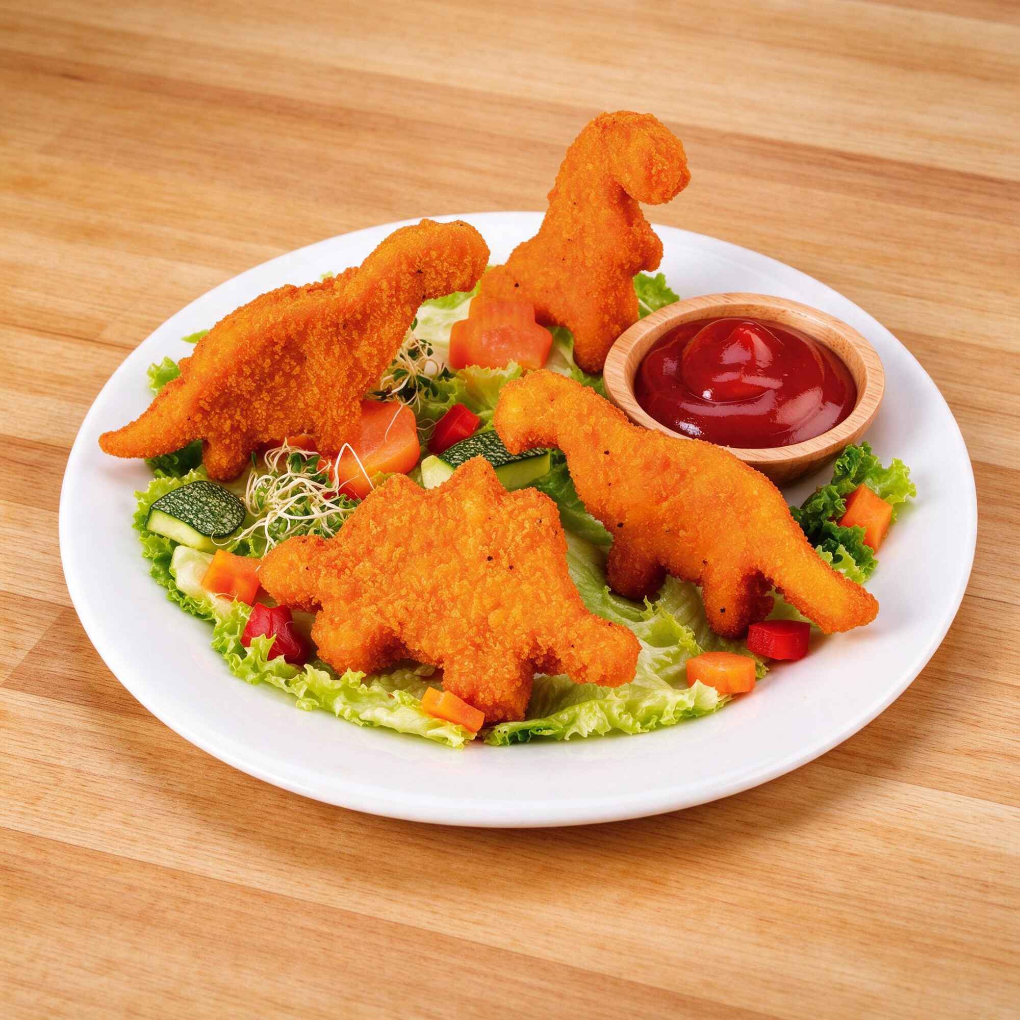 Nuggets en Forma de Dinosaurio