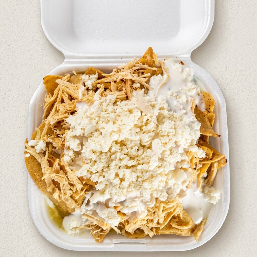 Orden Chilaquiles Verdes con Pollo