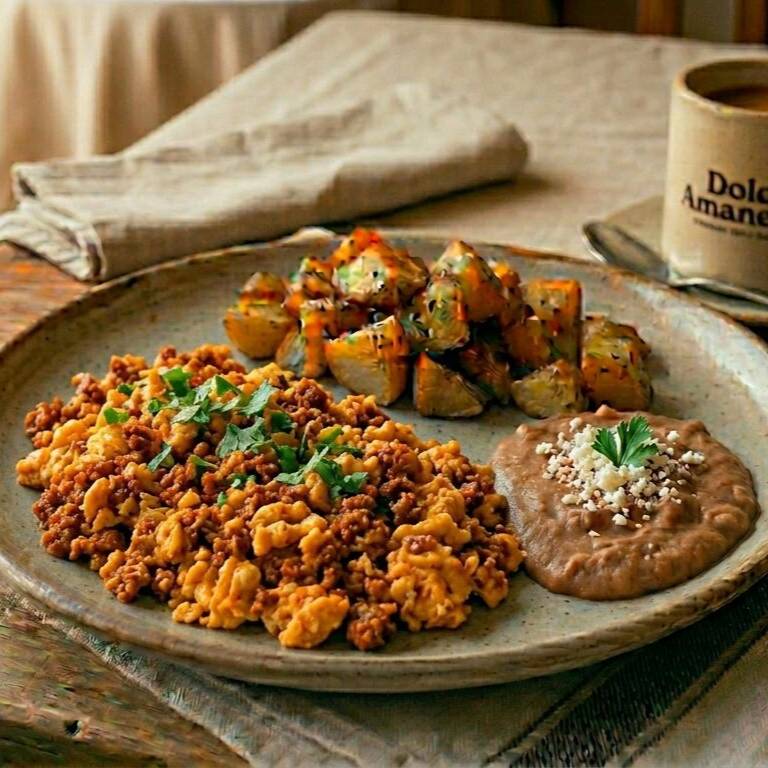 Huevos Revueltos con Chorizo