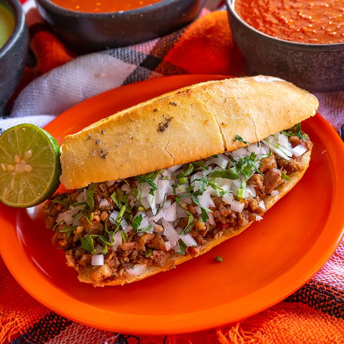Lonche de Barbacoa