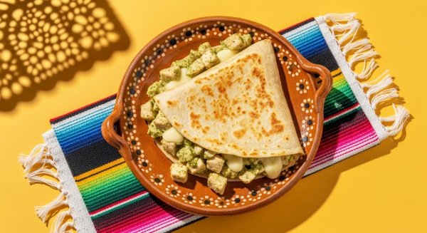 Quesadilla de Pollo en Salsa Verde