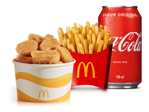 Crocantes, leves e deliciosos. Os frangos empanados mais irresistíveis do Mcdonald’s agora na versão Mega, acompanhamento e bebida