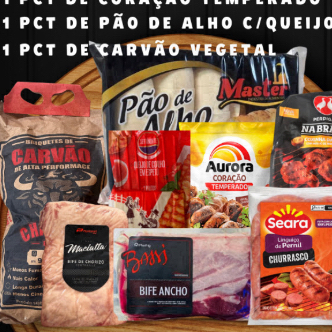 1,5kg de contra filé ou bife ancho ou baby beef 700g de linguiça para churrasco 2pct de drumet temperada 1pct de queijo coalho 1pct de coração temperado 1pct de pão de alho c/queijo carvão vegetal + acendedor 100g de sal de parrilha -----tags----- entrega grátis, grátis, 0,99, 0800, churrasco, kit churrasco, contra filé, promoção, cupom, carvão, oferta, kit, entrega rápida, picanha, pão de alho, queijo coalho, churrasco fácil, carne para churrasco