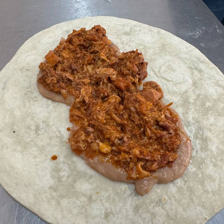Burrita de Chicharron Rojo Prensado