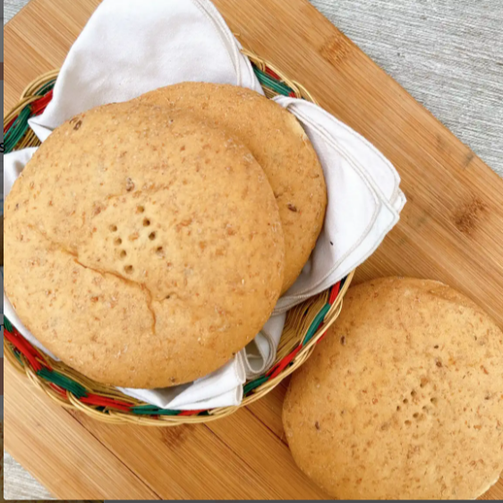 Pan tipo hamburguesa de quinoa