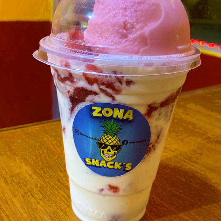 Fresas con Crema y Nieve