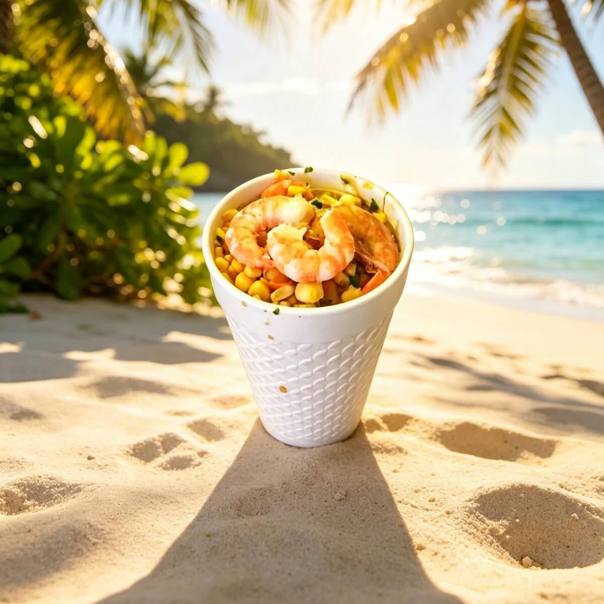 Esquites con Camarones 1/2 L