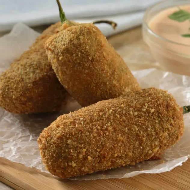 Chiles Empanizados de Camarón