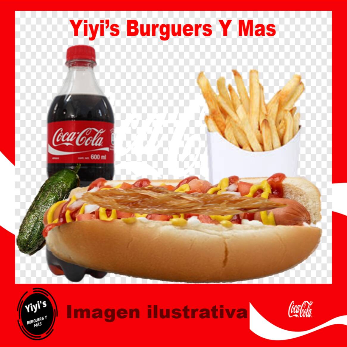 Combo Hot Dog Sencillo Papas y Refresco