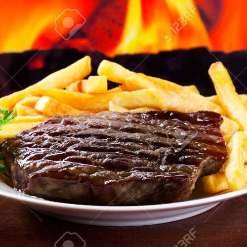 Bistec con Papas Fritas
