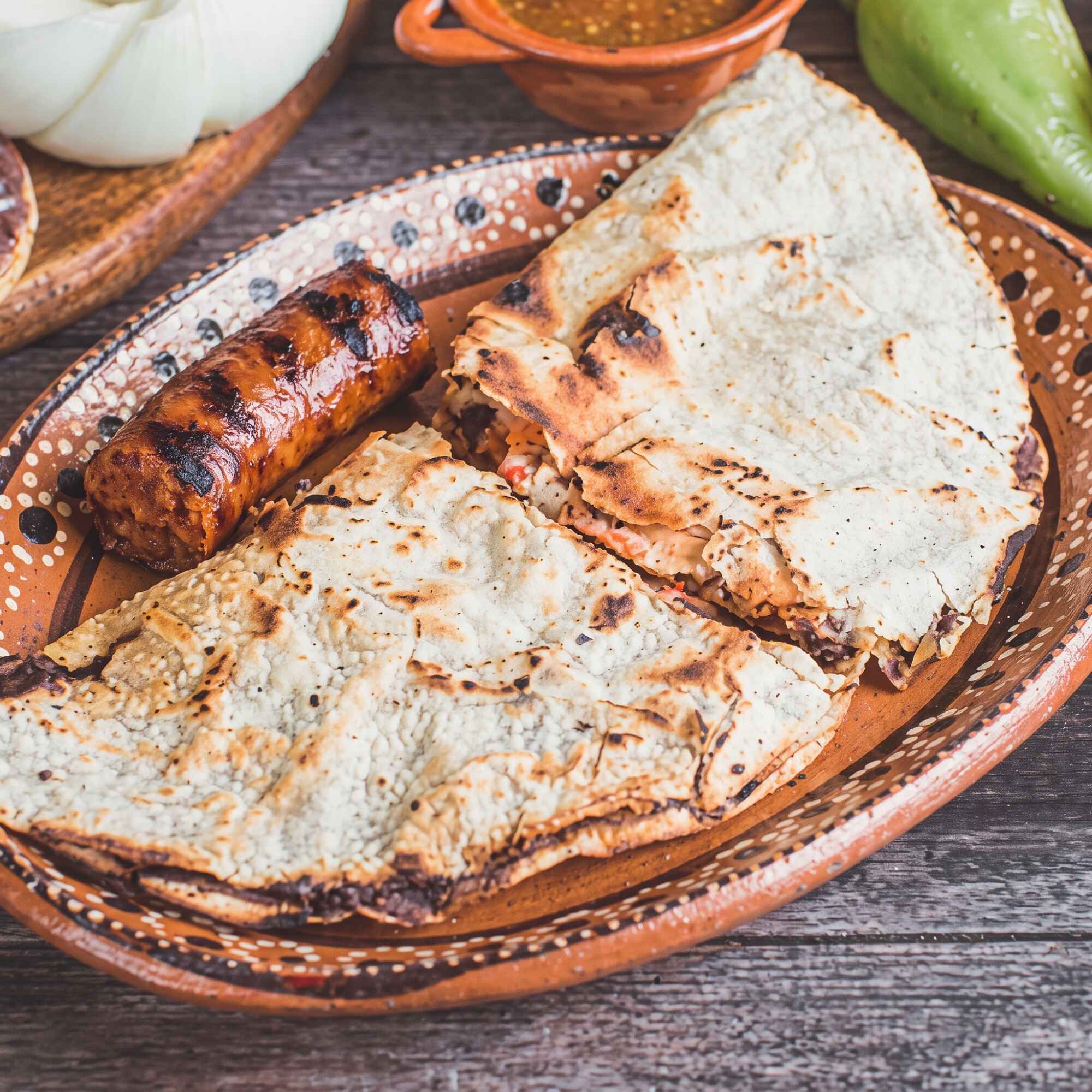Tlayuda Chorizo