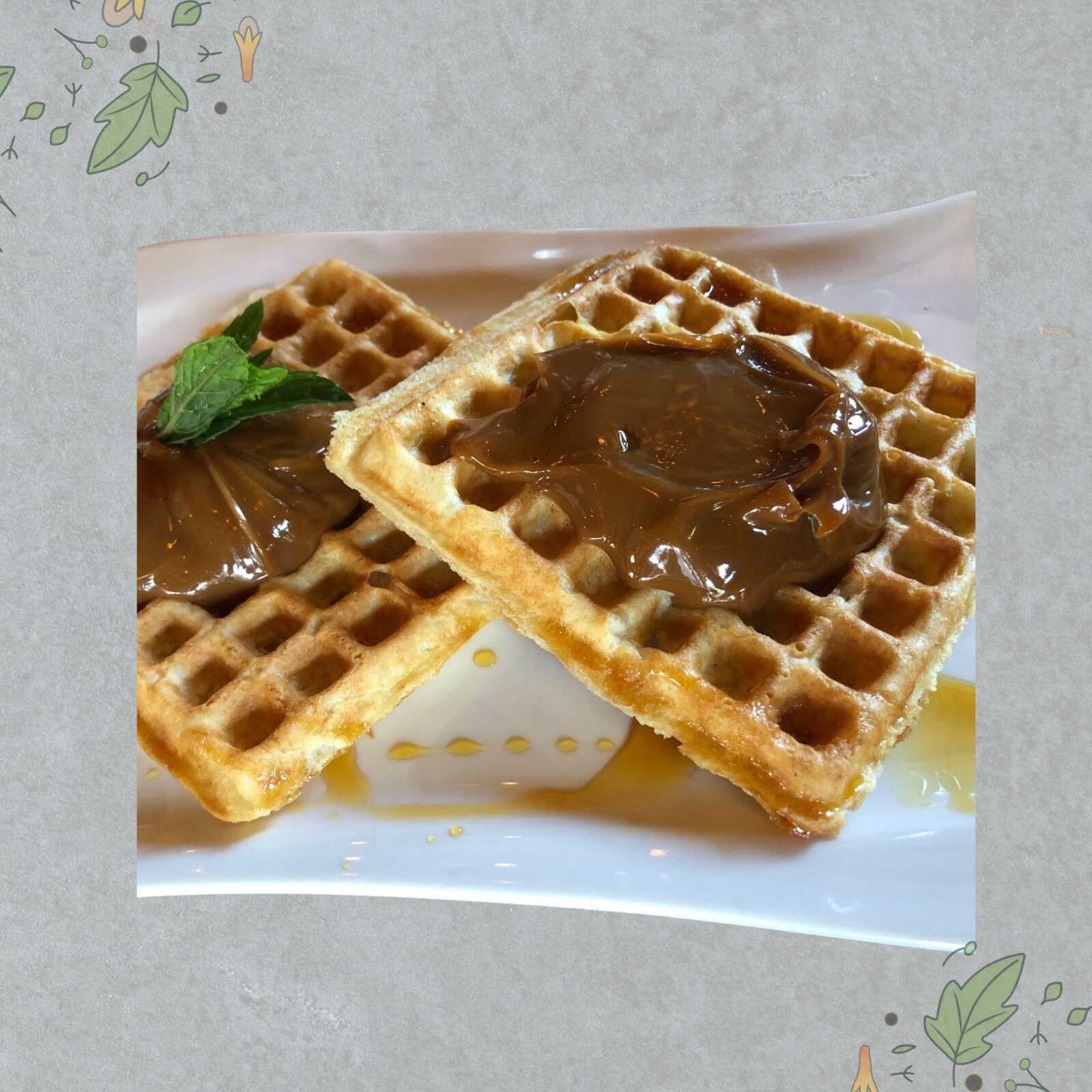 Wafles con Cajeta
