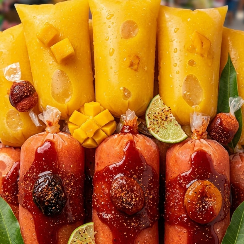 bolis de mango con chamoy