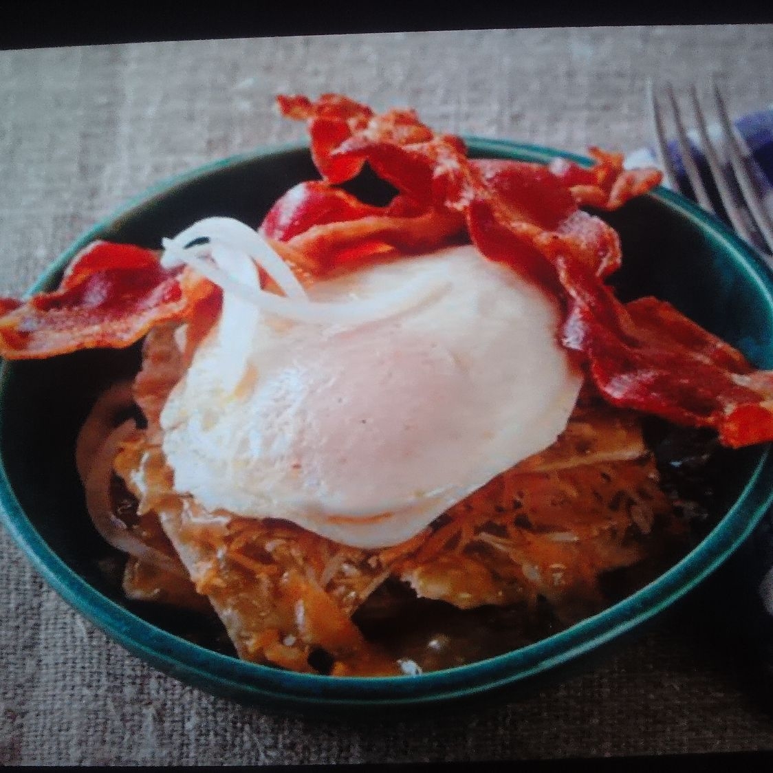 Chilaquiles Verdes Tocino con Huevo