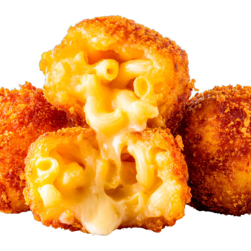 4 MAC AND CHEESE BITES