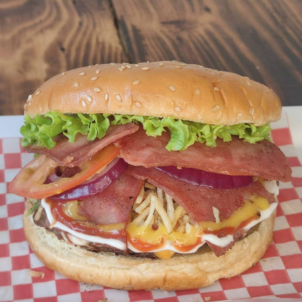 Hamburguesa de Tocineta