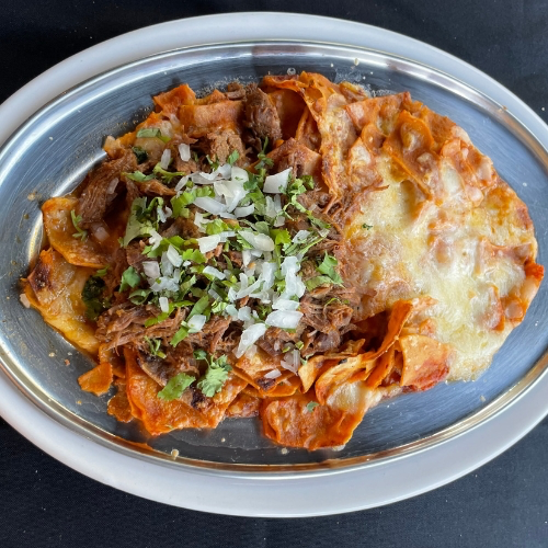 Chilaquiles con birria
