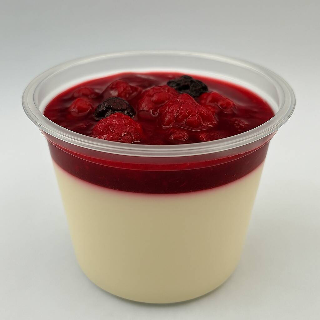 Cup Panna Cotta Cítrica con Frutos Rojos