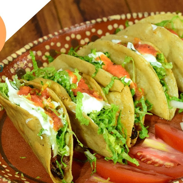 tacos dorados de prensado 8 piezas
