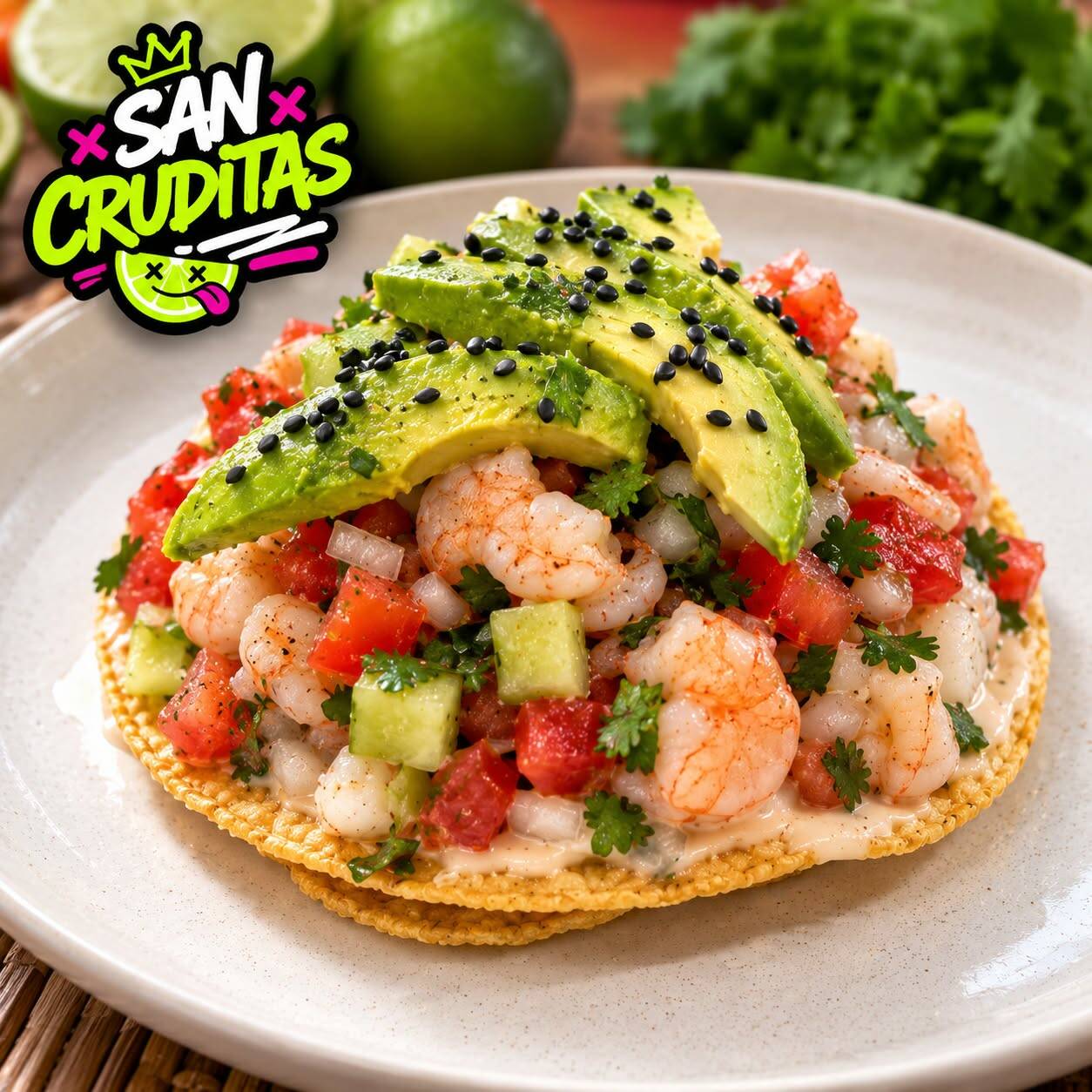 Tostadas - Ceviche de Camarón