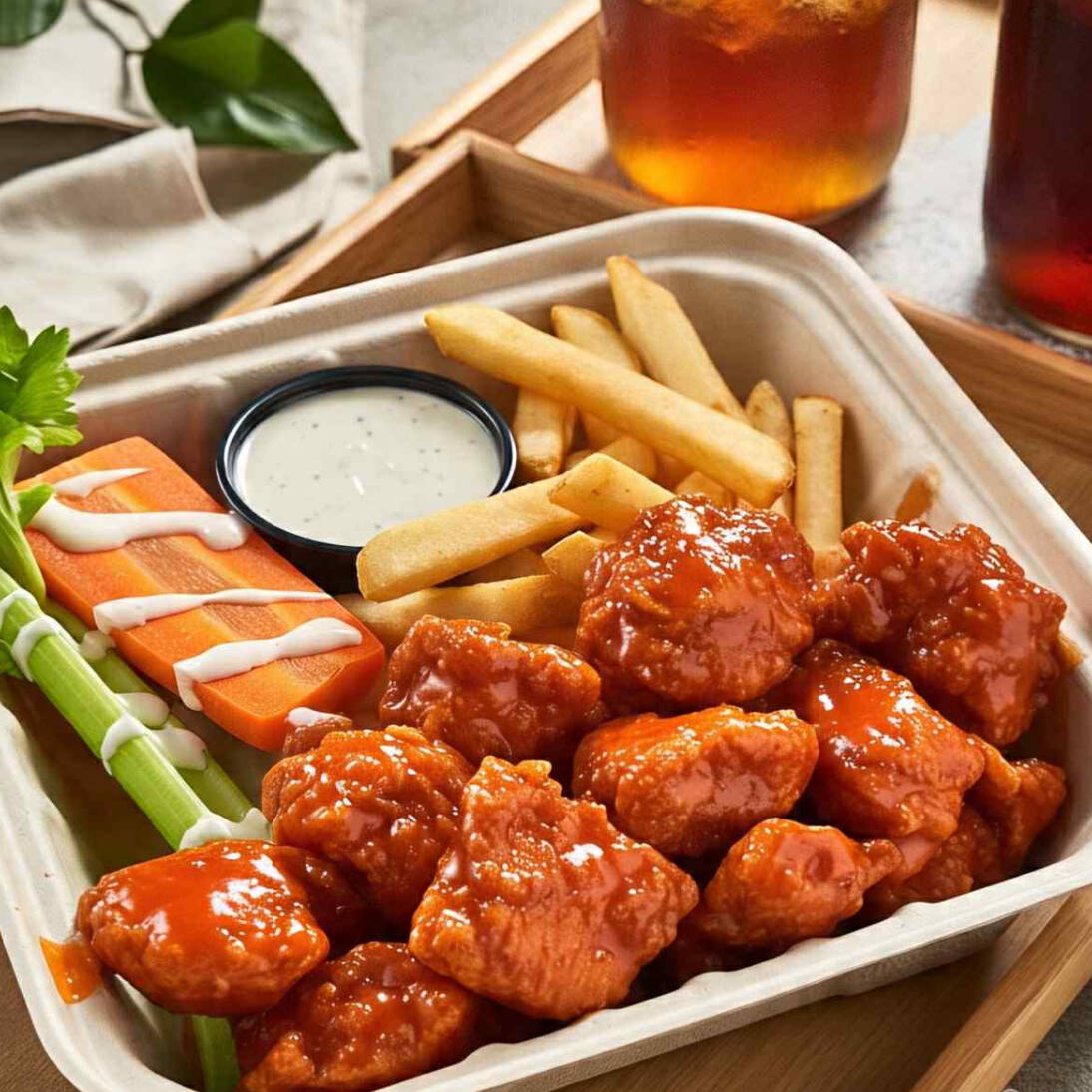 Wing-Box! Boneless Con Papas