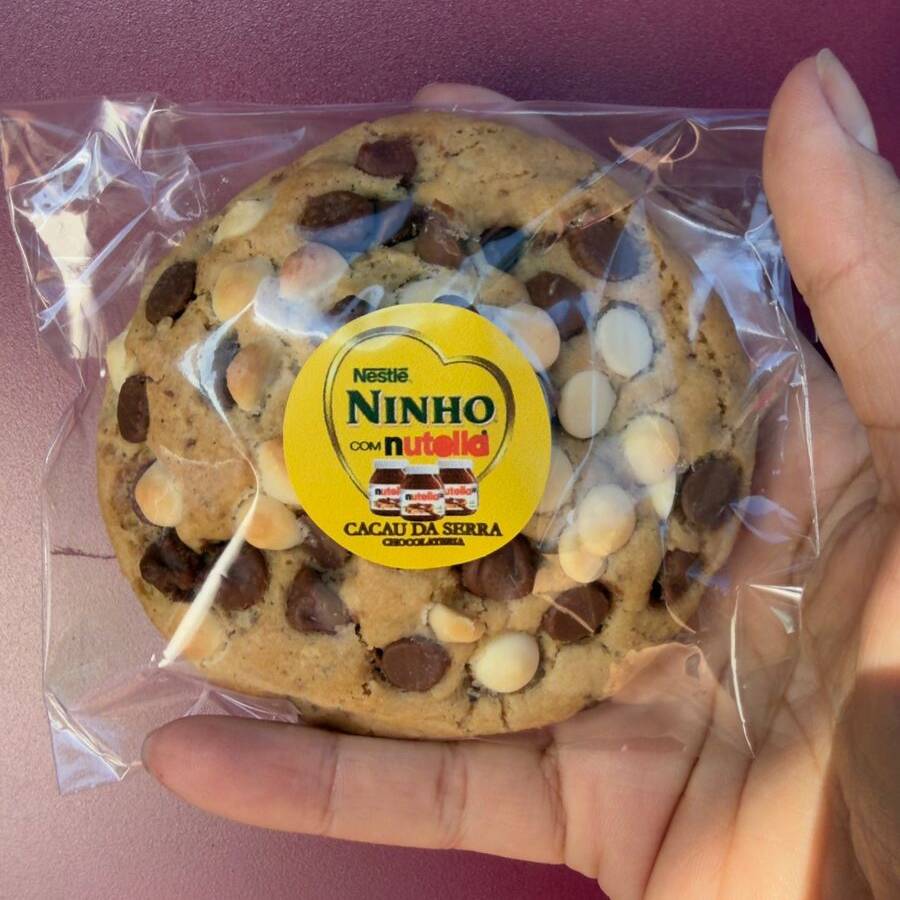 Cookies Recheado de Ninho c/ Nutella