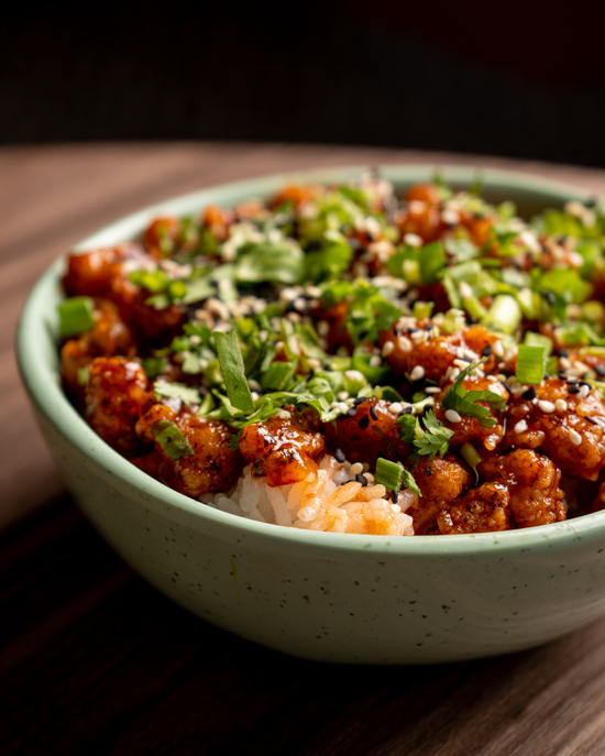 Popcorn Chicken Poke Bowl