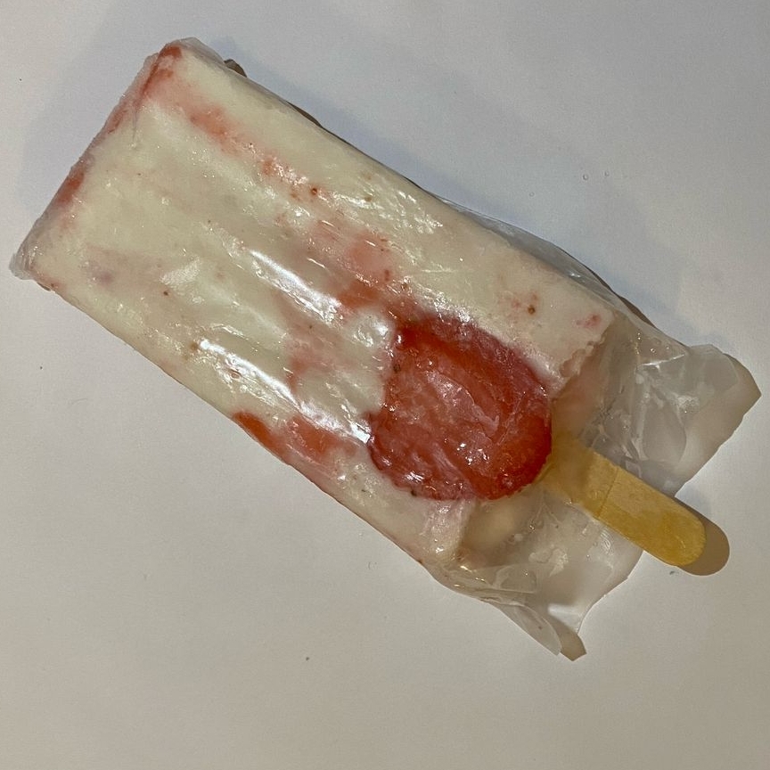 Paleta Fresas Con Crema