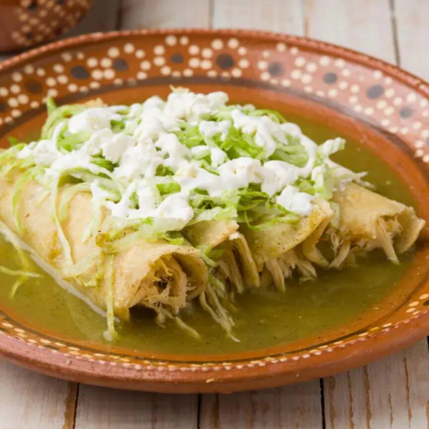 Enchiladas Verdes Sencillas