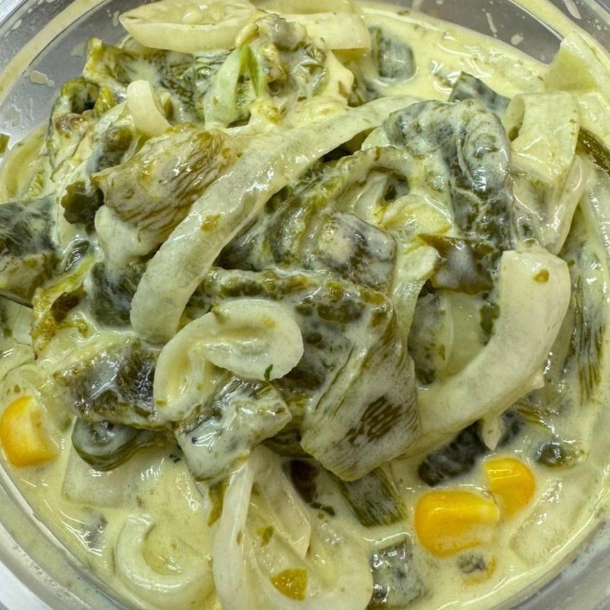Rajas en crema