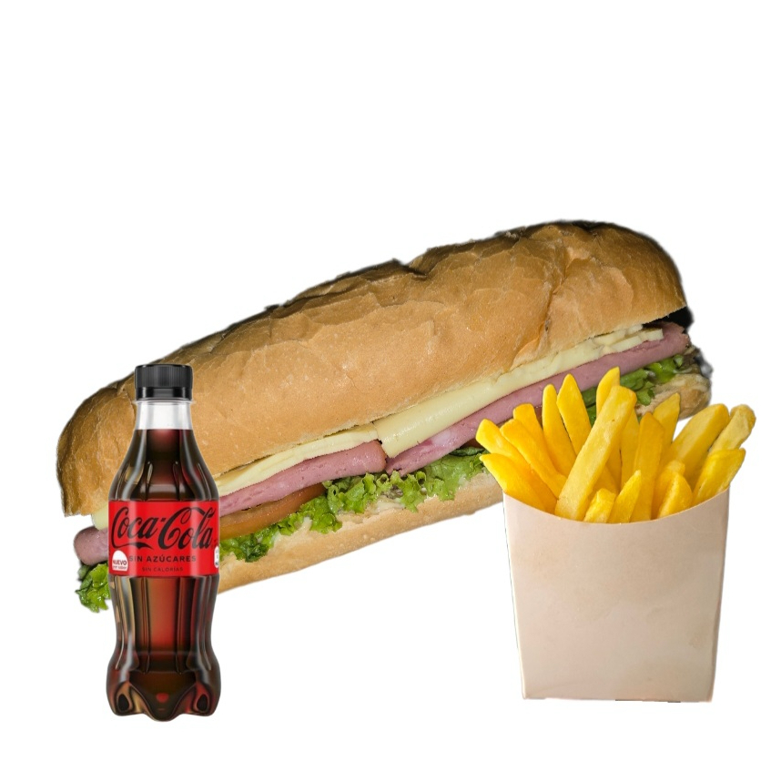 Combo Sándwich Gold Clásico + Papas + Bebida