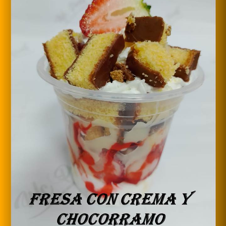 Fresa con Crema y Chocorramo.