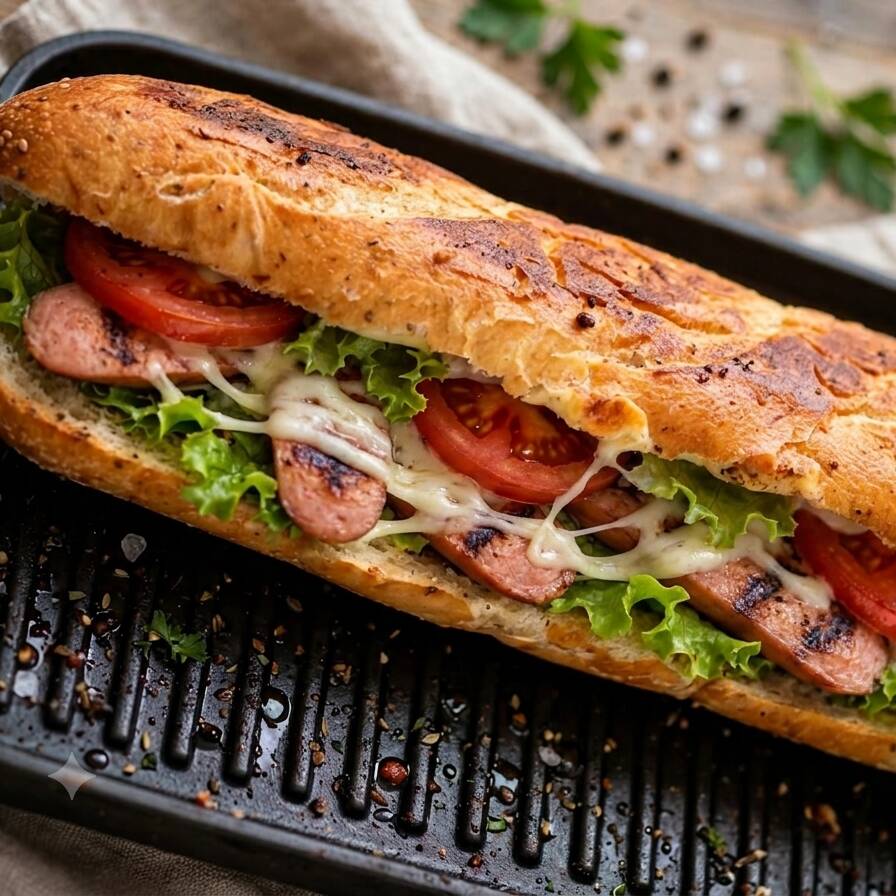 Baguette de Salchicha Asada