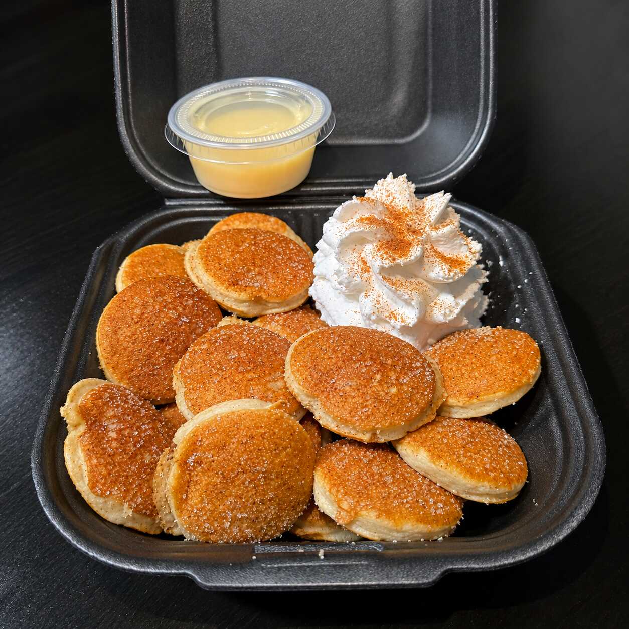 Mini Churro Pancakes