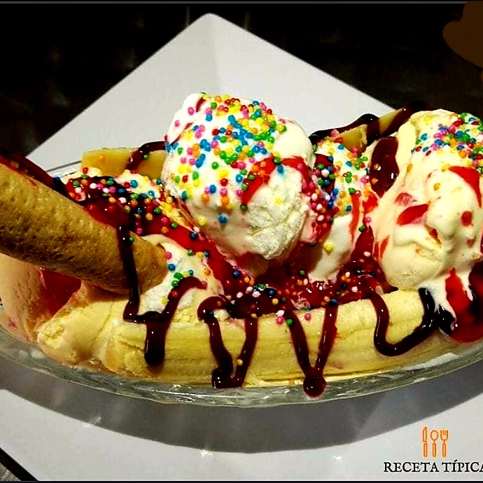Banana Split Sencilla Personal