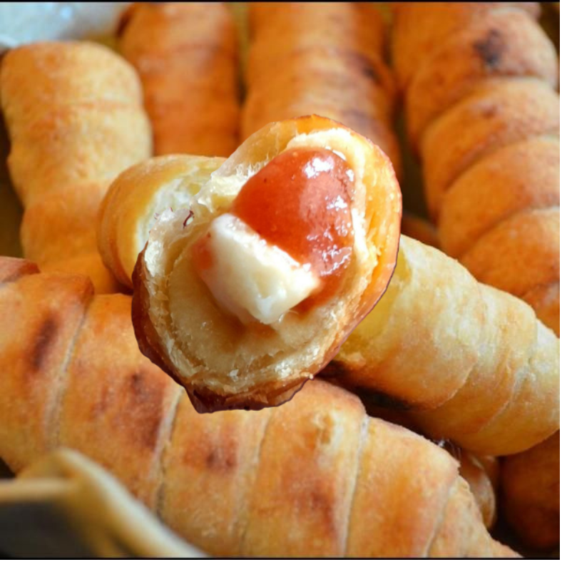 Deditos Fritos Rellenos de Queso y Bocadillo X20